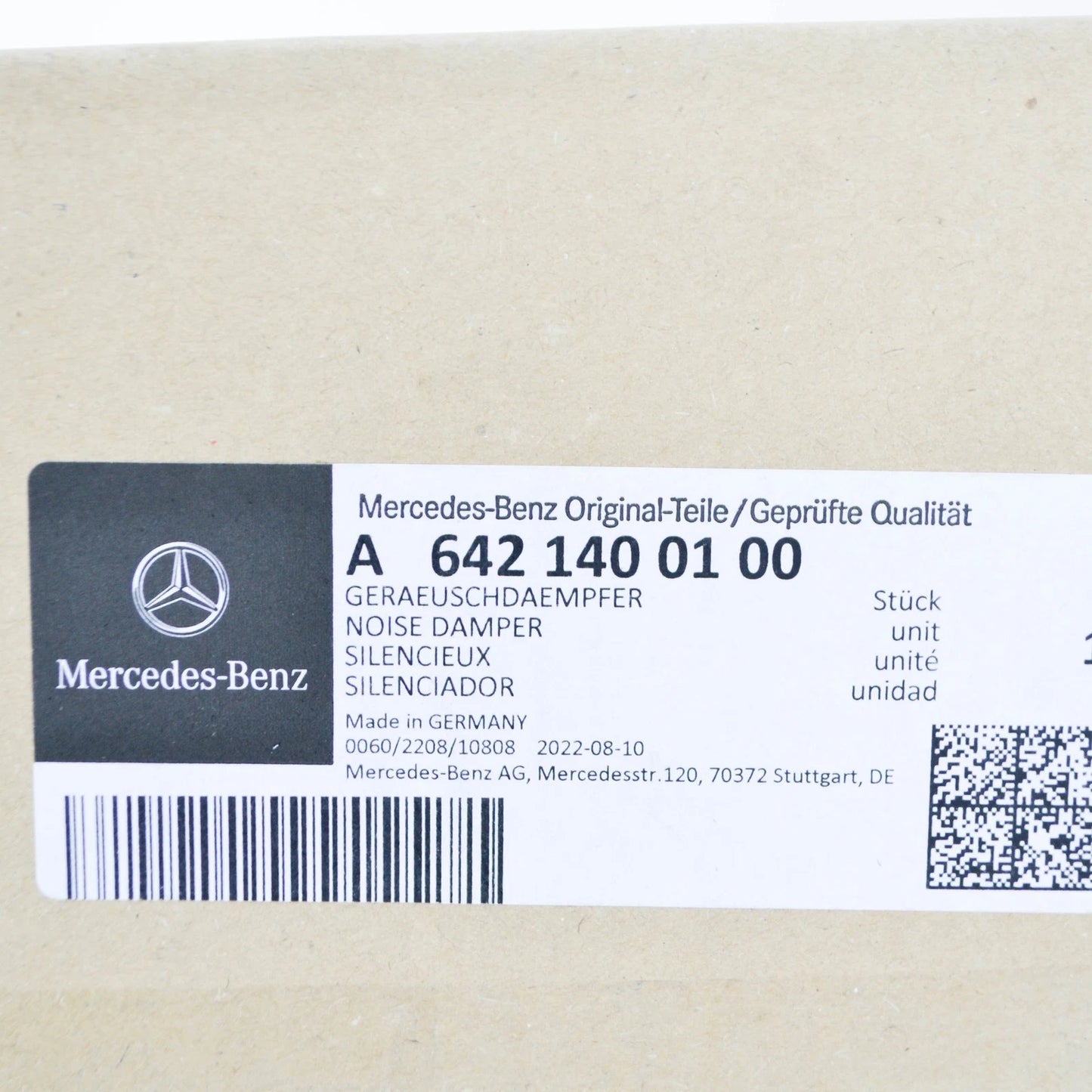 NEW MERCEDES-BENZ GLE C292 CHARGE AIR COOLING NOISE DAMPER A6421400100