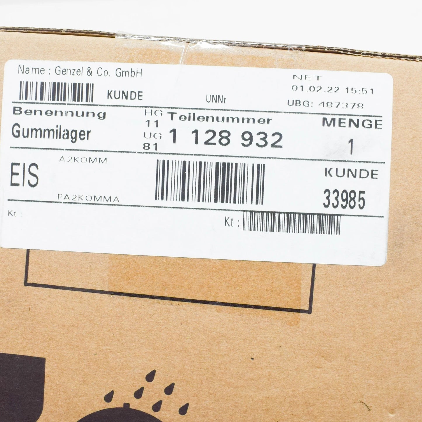 NEW BMW M5 E28 LEFT ENGINE MOUNT 11811128932 1128932 3.5 PETROL 211KW ORIGINAL