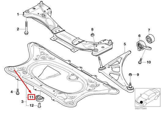 NEW BMW Z4 COUPE E86 FRONT JACK PAD 51717894027 7894027 ORIGINAL