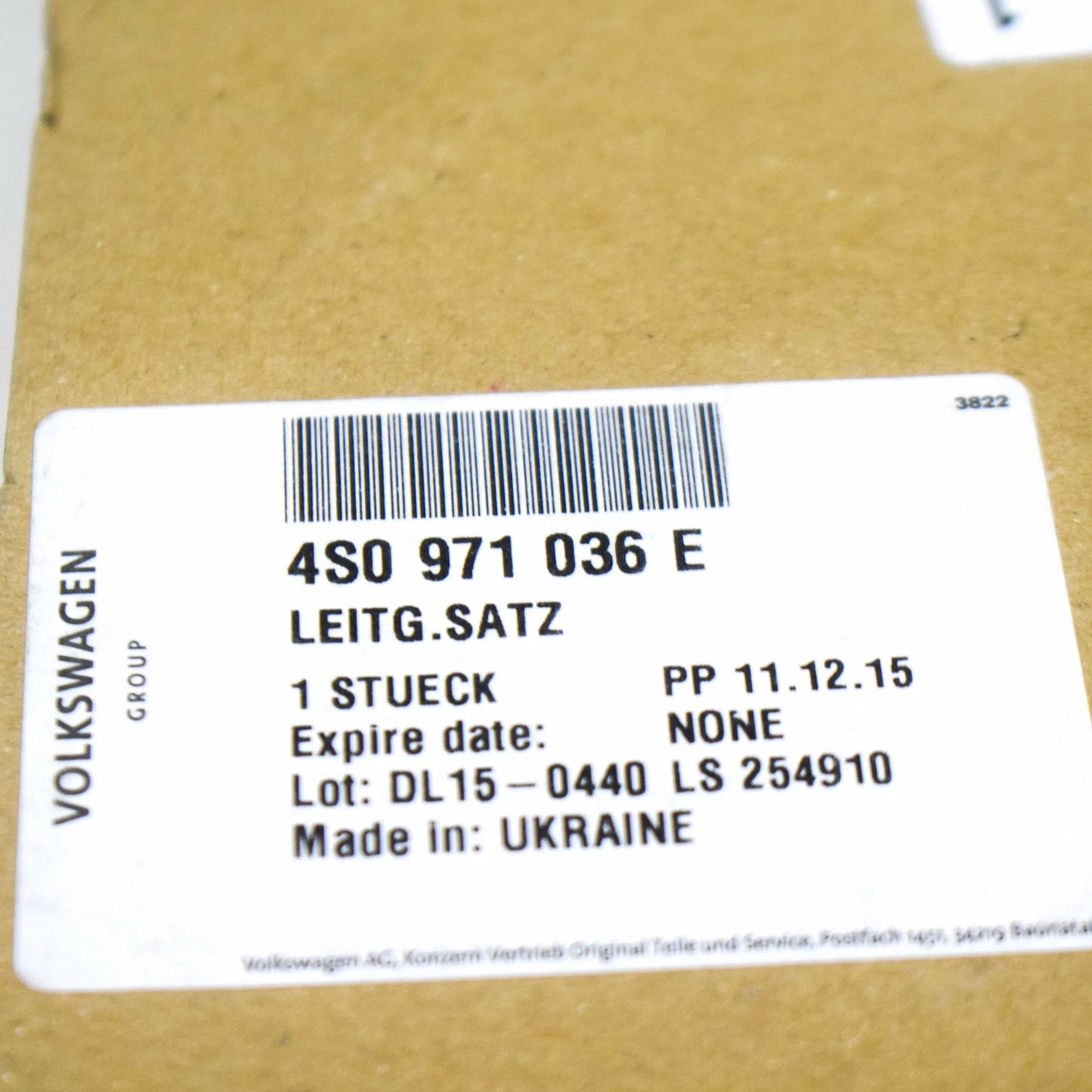 NEW AUDI R8 SPYDER 4S FRONT RIGHT DOOR TRIM PANEL CABLE 4S0971036E ORIGINAL