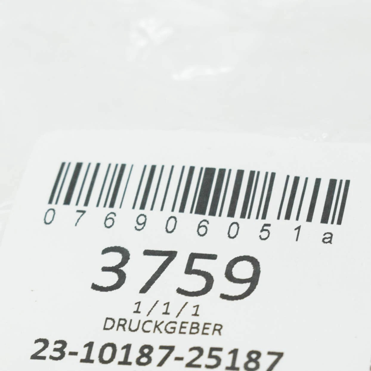 NEW AUDI A3 8P DPF EXHAUST PRESSURE SENSOR 076906051A 2008 ORIGINAL