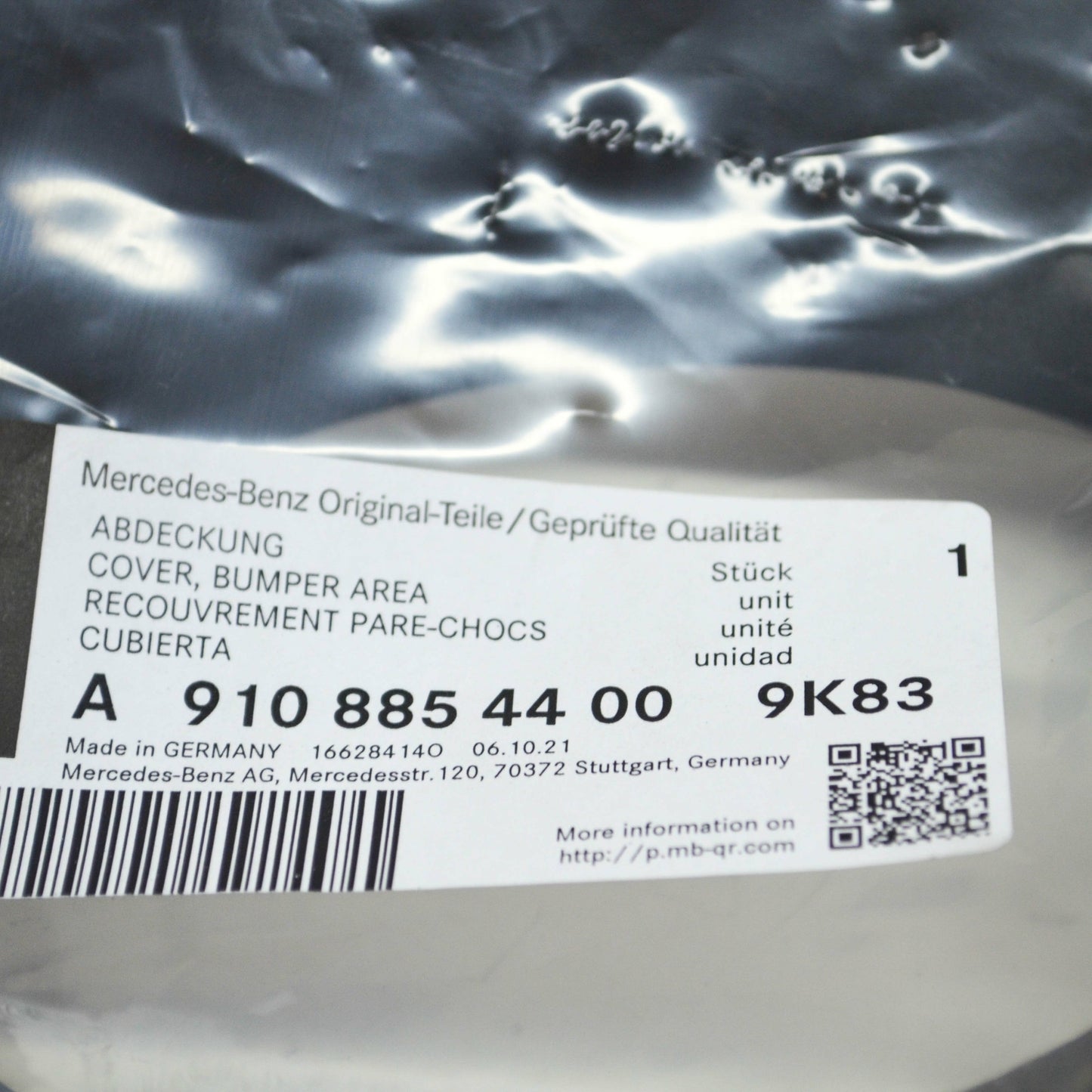 NEW MB SPRINTER 910 FRONT BUMPER RIGHT FOG LIGHT TRIM A91088544009K83 ORIGINAL