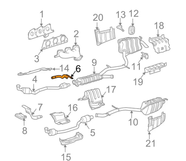 NEW MERCEDES-BENZ E-CLASS W211 EXHAUST BRACKET A2114923741 ORIGINAL
