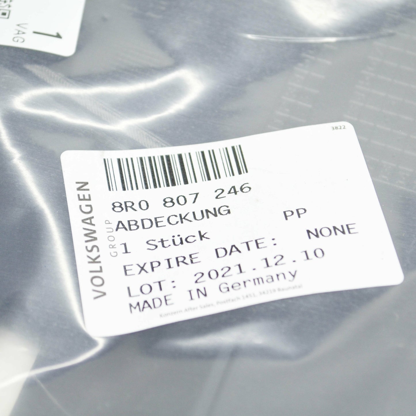 NEW AUDI Q5 8R FRONT BUMPER RIGHT GRILLE COVER 8R0807246 ORIGINAL