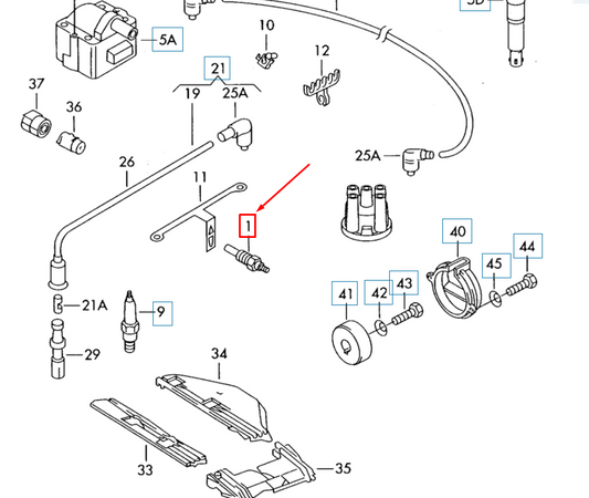 new volkswagen beetle 9c glow plug n10579202 original