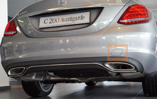 MERCEDES-BENZ C-CLASS W205 AVANTGARDE REAR BUMPER TOWING EYE CAP 15-19 NEW