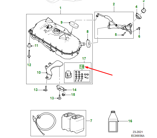 new jaguar xe x760 def pump	fixing kit t2h36940 original