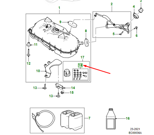 new jaguar xe x760 def pump	fixing kit t2h36940 original