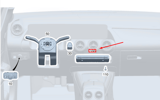 new mb gla h247 air conditioning system switch block a2479056603 original