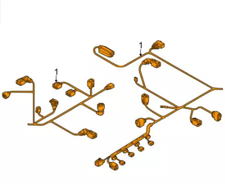 NEW AUDI A3 8P ENGINE WIRING HARNESS LOOM 06J972619N ORIGINAL