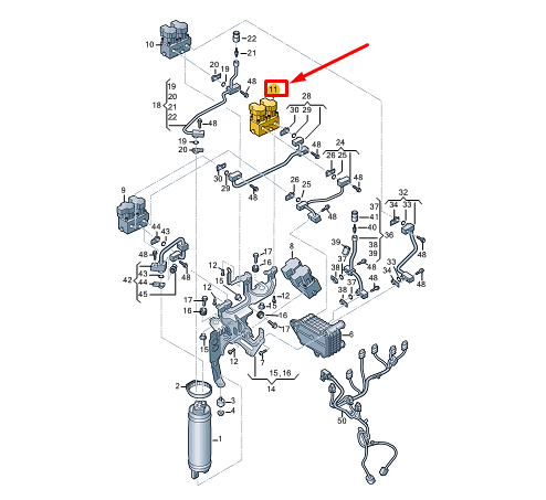 new audi q4 e-tron air conditioner expansion valve 1ea816681a original