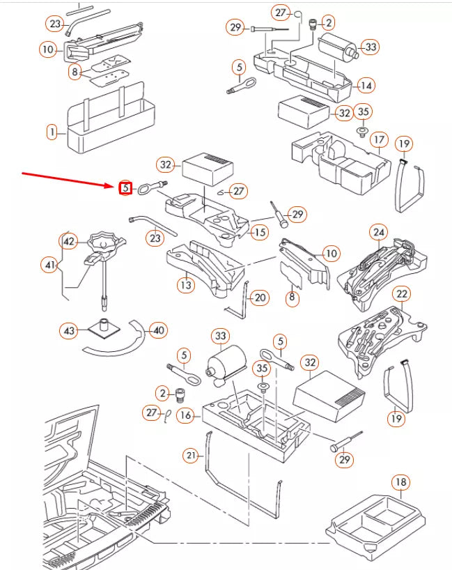 NEW VOLKSWAGEN TOUAREG 7P TOW HITCH 7P0805783