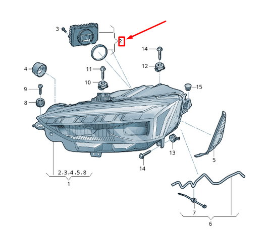 new audi a5 f5 main light electronic power module 4k0941592ad original
