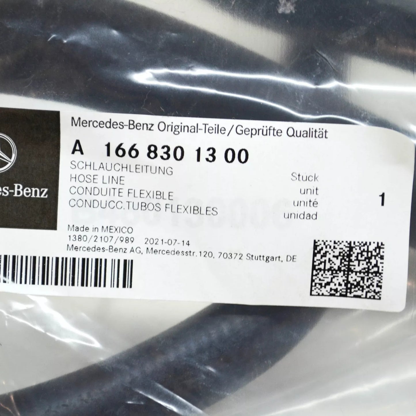 NEW MERCEDES-BENZ GLE W166 EXPANSION RESERVOIR CIRCUIT PIPE A1668301300 ORIGINAL