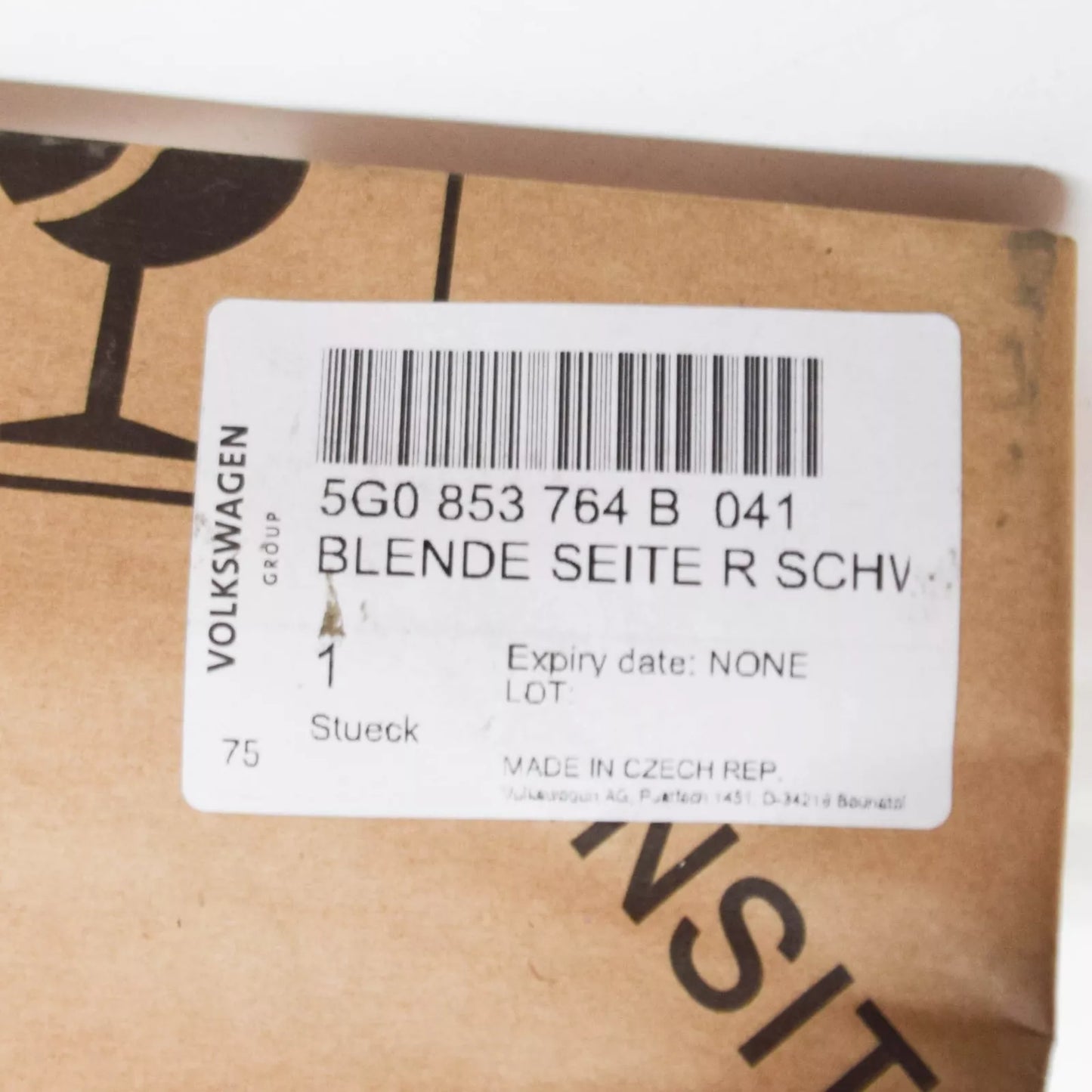 NEW VOLKSWAGEN GOLF MK7 FRONT BUMPER RIGHT COVER 5G0853764B041 ORIGINAL