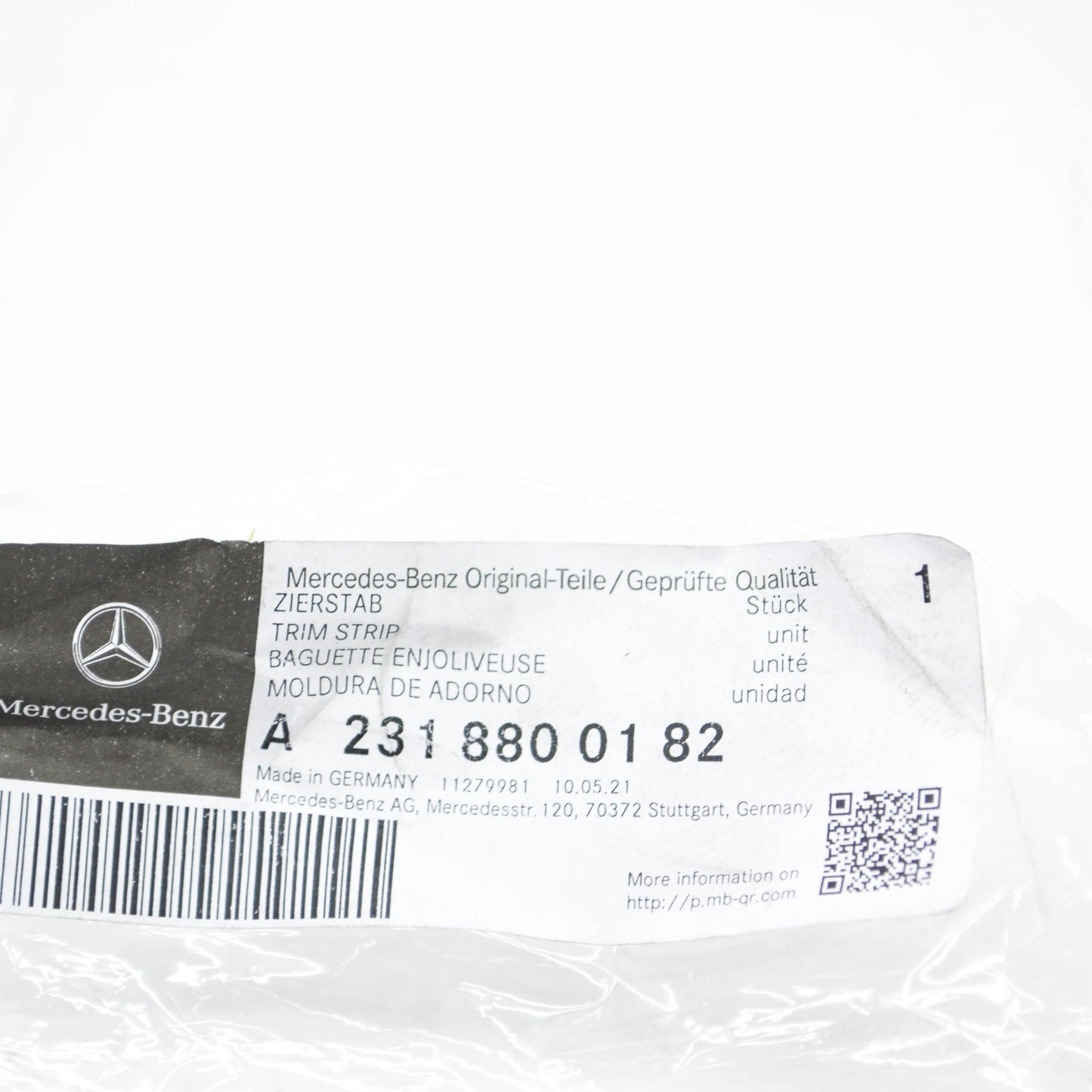 NEW MERCEDES-BENZ SL R231 RADIATOR GRILLE SHELL RIGHT TRIM A2318800182 ORIGINAL