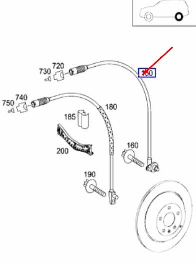 new mercedes-benz m-class w163 rear left abs sensor a1635401117 original