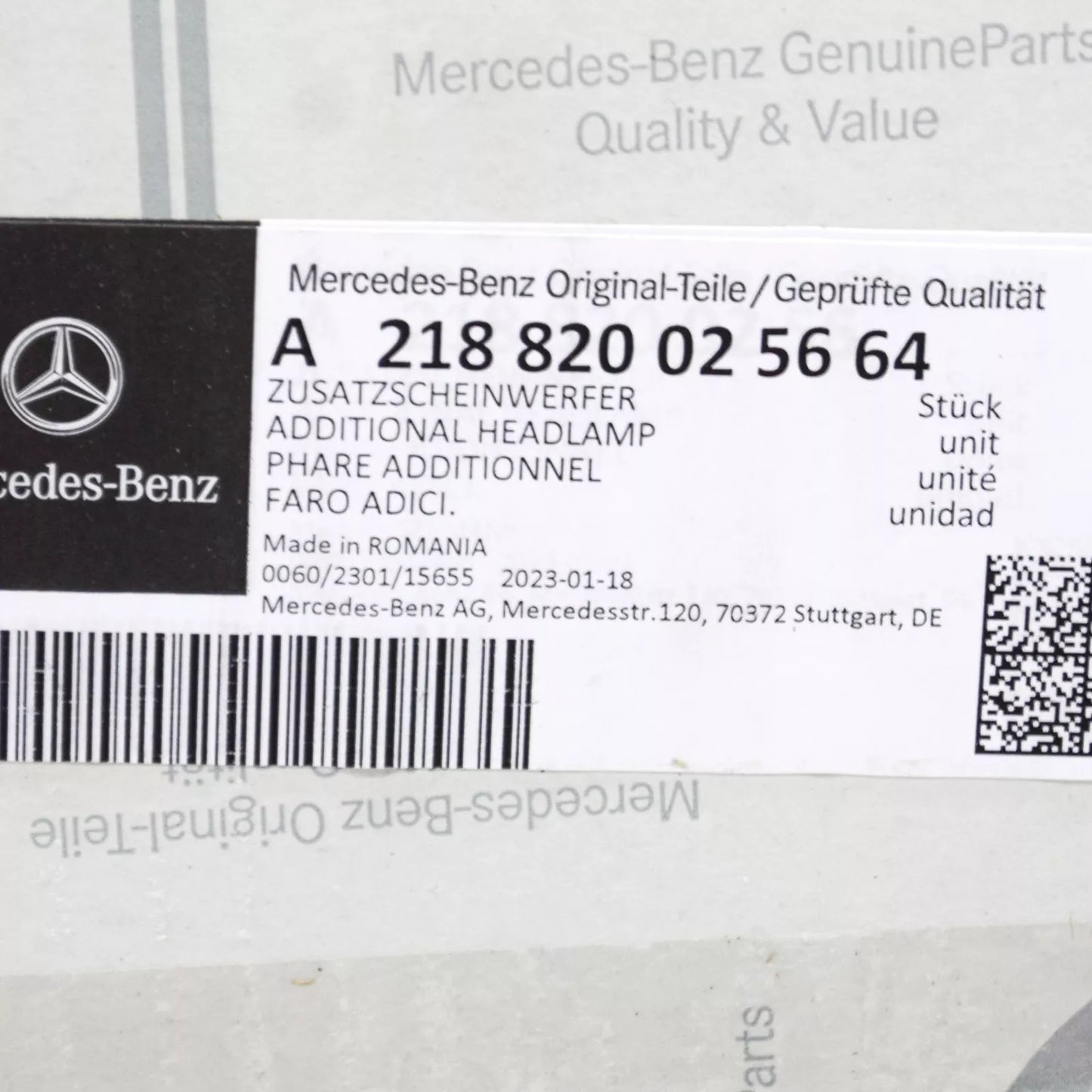 NEW MERCEDES-BENZ CLS C218 FRONT RIGHT DRL LIGHT A218820025664