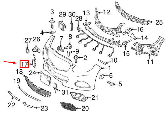 NEW MERCEDES-BENZ E-CLASS W212 FRONT BUMPER TOW EYE CAP A21288524229999 ORIGINAL