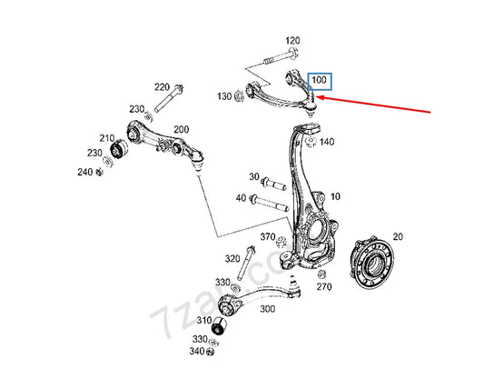 NEW MERCEDES-BENZ C-CLASS W205 FRONT LEFT UPPER CONTROL ARM A2053305501