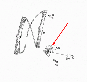 new mb s-class w221 front left window regulator motor a2218202742 original