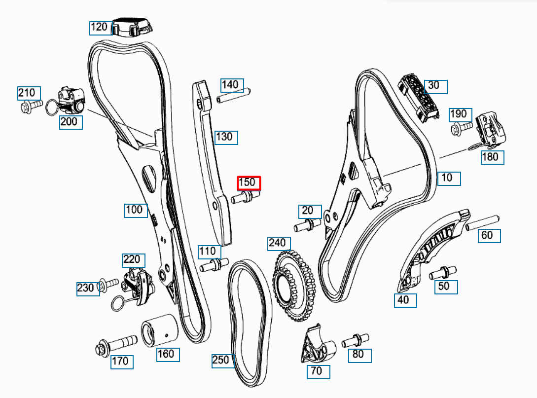 NEW MERCEDES-BENZ M W166 BEARING BOLT A2760520374 ORIGINAL