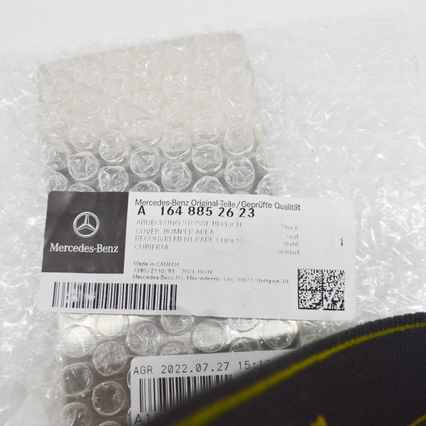 NEW MERCEDES-BENZ ML W164 AMG FRONT BUMPER RIGHT COVER A1648852623 ORIGINAL