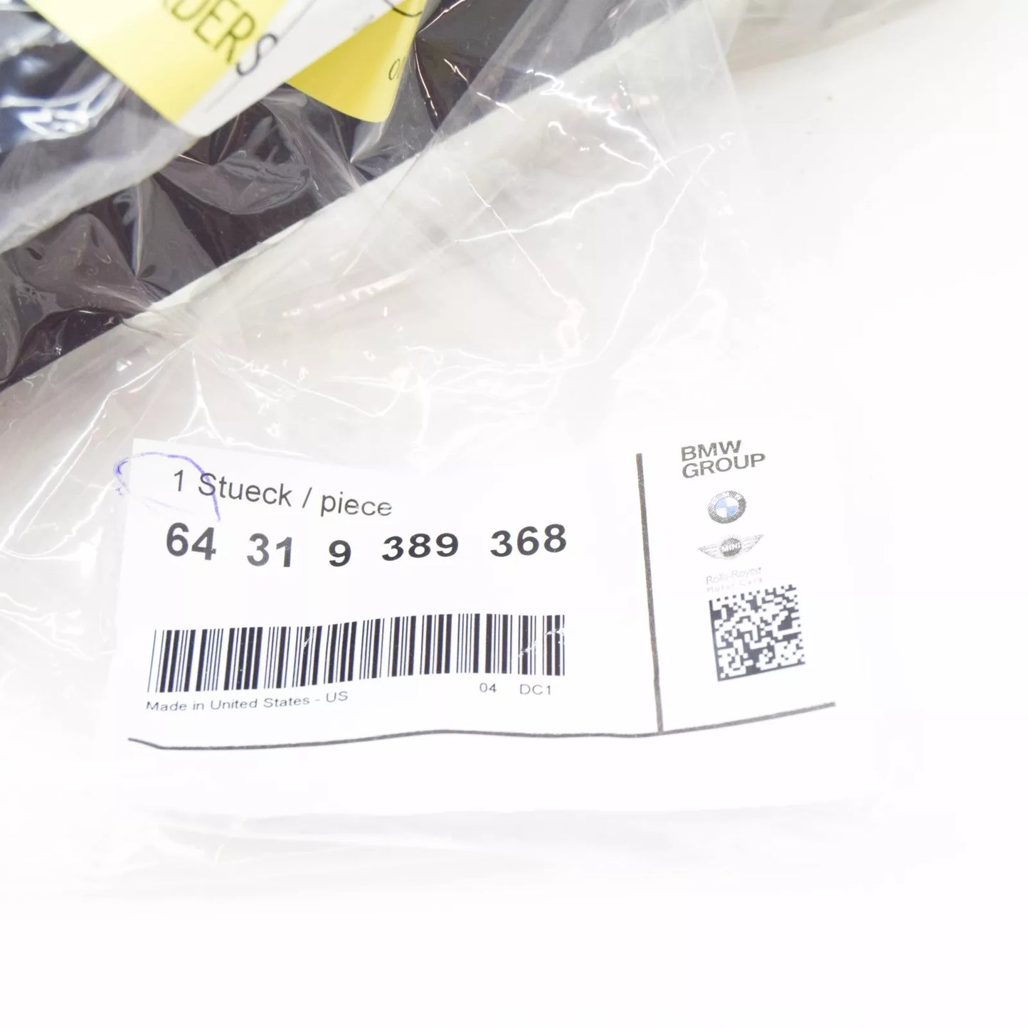 NEW BMW X5 G05 HEATER EVAPORATOR RADIATOR COVER 64319389368 ORIGINAL