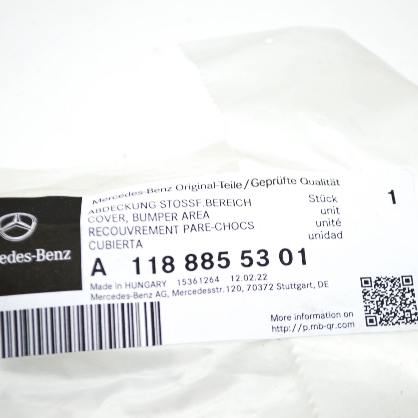 NEW MERCEDES-BENZ CLA COUPE C118 FRONT BUMPER LEFT TRIM A1188855301 ORIGINAL