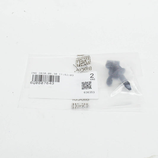 new audi a1 mk1 rear bumper tow eye cover clip pin 2 pieces 6q0807643 original