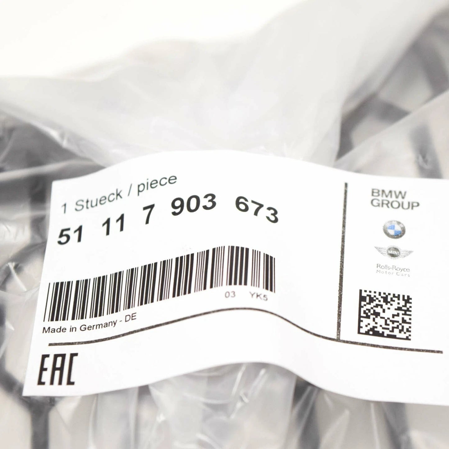 NEW BMW 7 F01 FRONT M BUMPER LOWER LEFT GRILLE 51117903673 7903673 2015 GENUINE