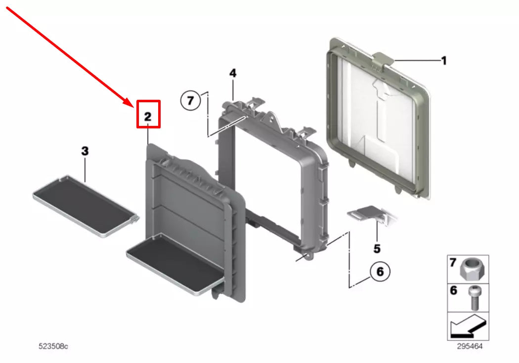 NEW BMW Z4 ROADSTER E89 ODDMENTS TRAY 52209181610 9181610 ORIGINAL