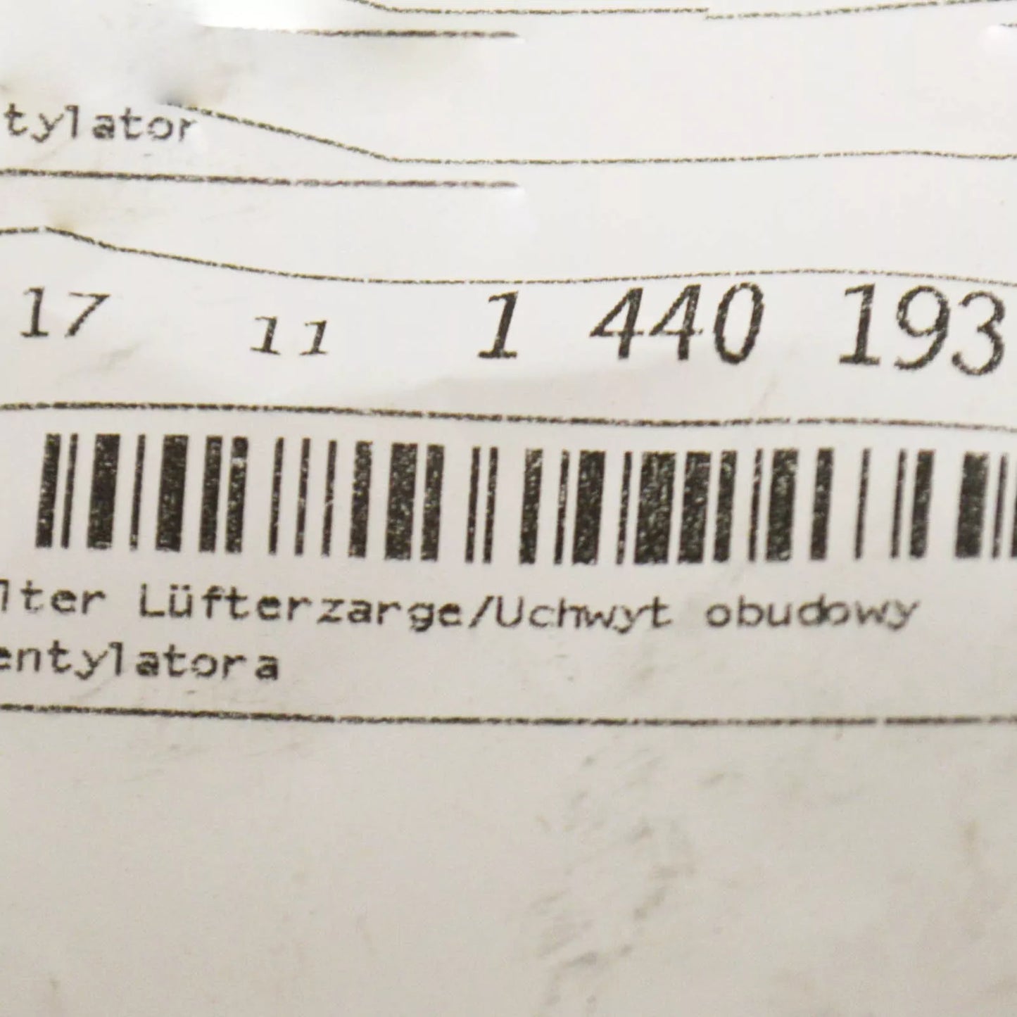 NEW BMW 5 E34 RADIATOR COOLING FAN HOUSING BRACKET 17111440193 ORIGINAL