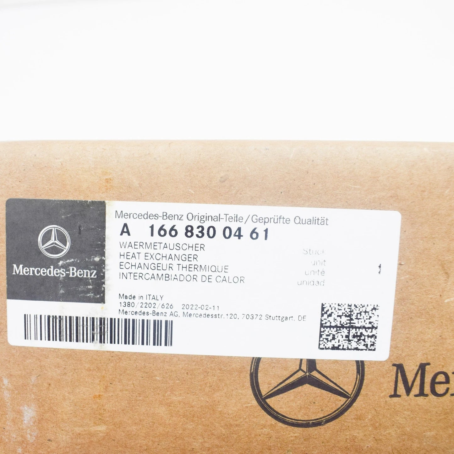 NEW MERCEDES-BENZ GLE W166 WASHER FLUID HEAT EXCHANGER A1668300461 ORIGINAL