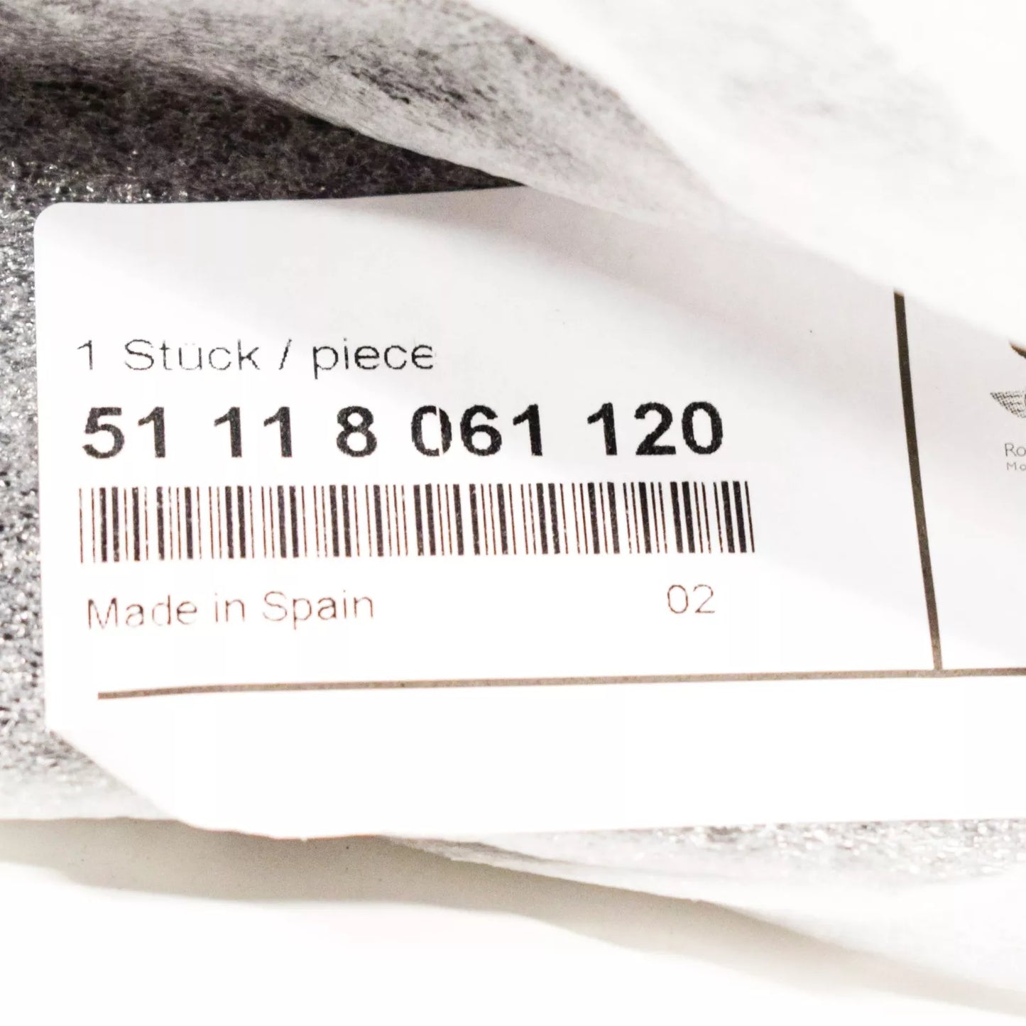 NEW BMW 7 G11 FRONT M BUMPER RIGHT GRILLE TRIM COVER 51118061120 2016 ORIGINAL