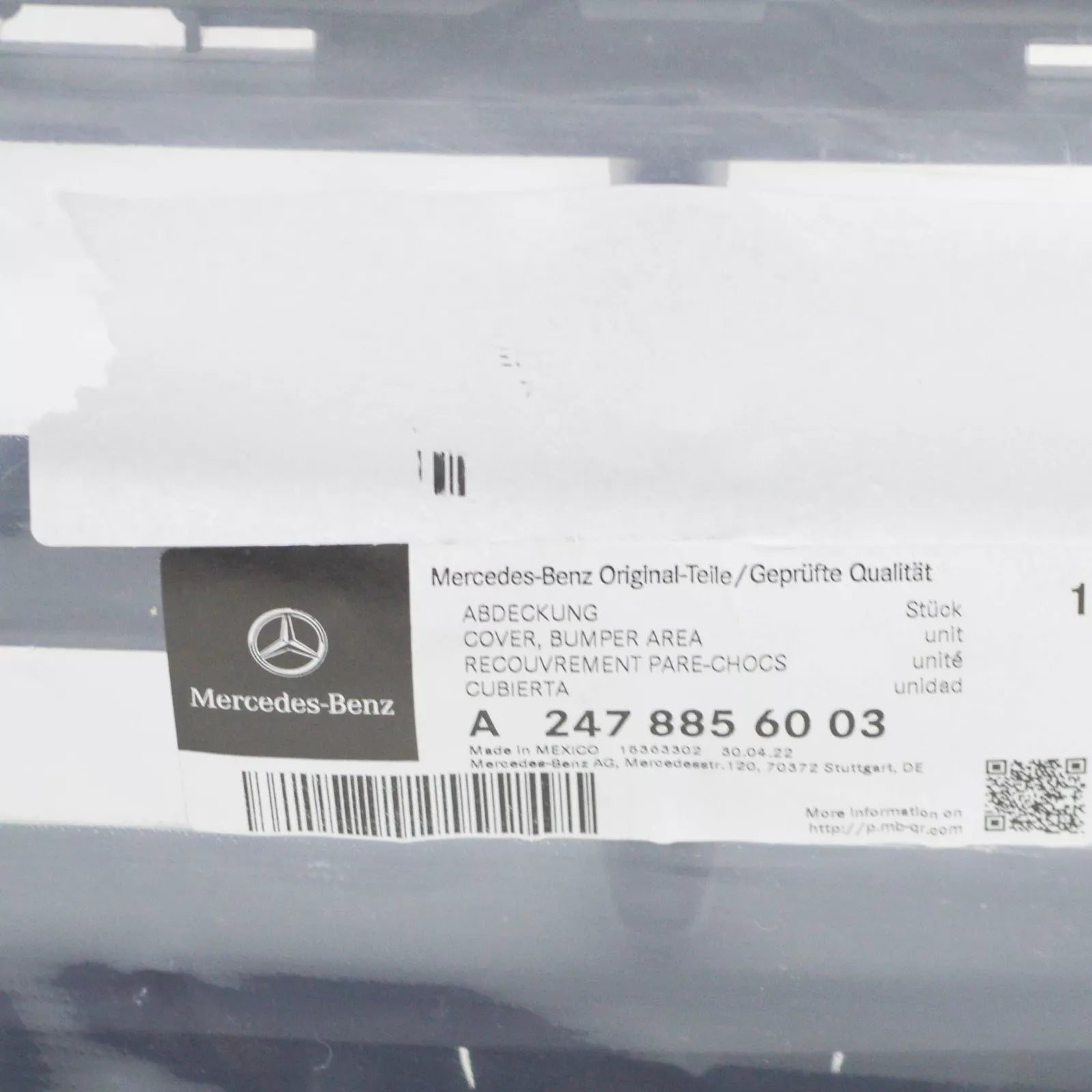 NEW MERCEDES-BENZ GLB X247 FRONT BUMPER LOWER GRILLE COVER A2478856003