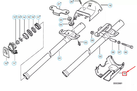 NEW BMW 3 E36 STEERING COLUMN LOWER TRIM PANEL 32311093274 1093274 ORIGINAL