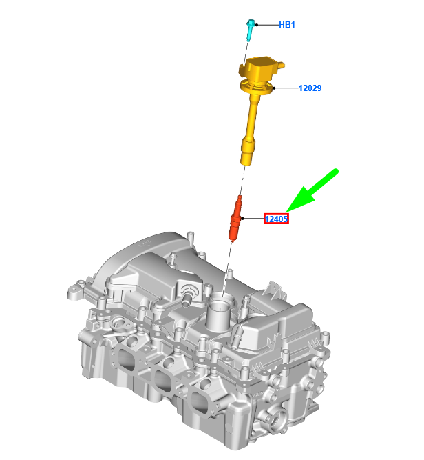 new ford focus c519 mk4 spark plug gn1g-12405-aa 2164224 original