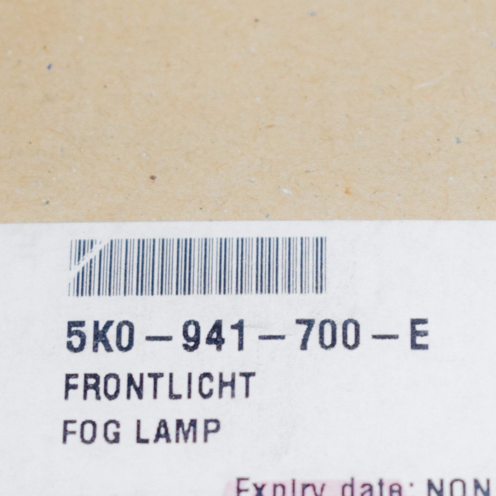 new volkswagen golf mk6 front right fog light halogen 5k0941700e 2012 original