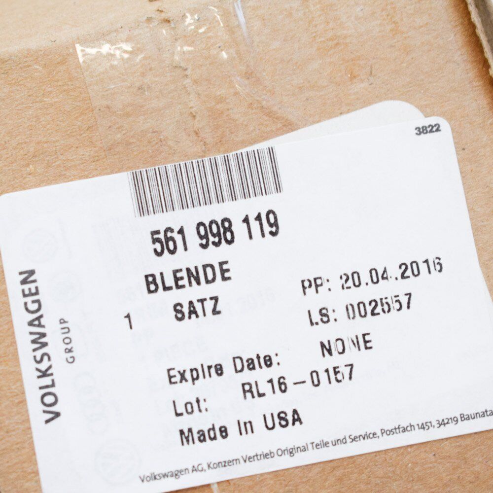 NEW VOLKSWAGEN PASSAT B8 LEFT SIDE HEADLIGHT TRIM 561998119 ORIGINAL