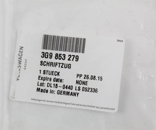 new vw passat b6 3c2 rear window inscription 3g9853279 original