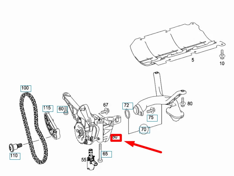 NEW MERCEDES-BENZ SPRINTER W906 OIL PUMP A2721800701 ORIGINAL