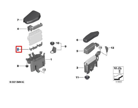 NEW BMW X5 G05 CONTROL UNIT BOX ADAPTER 12908659970 ORIGINAL