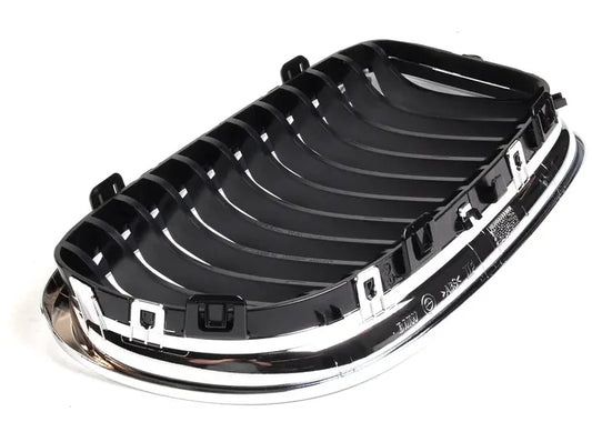 NEW BMW 3 E90 FRONT RADIATOR LEFT KIDNEY CHROME GRILLE 51137201967 ORIGINAL