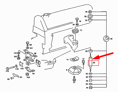 NEW MERCEDES-BENZ SL R107 ENGINE TORQUE DAMPER A1232401048 560SL ORIGINAL