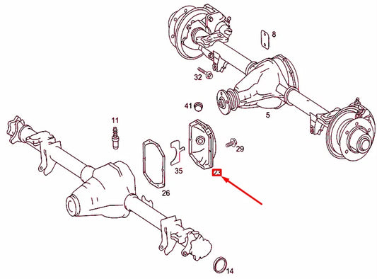 NEW MERCEDES-BENZ SPRINTER 906 REAR AXLE HOUSING CAP A9063510108 ORIGINAL