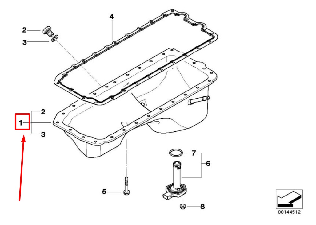 new bmw 3 e90 engine oil pan 7539413 11137539413 original