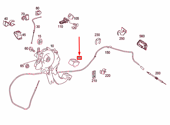 NEW MERCEDES-BENZ ML W164 PARKING BRAKE PEDAL COVER A1644300084 ORIGINAL