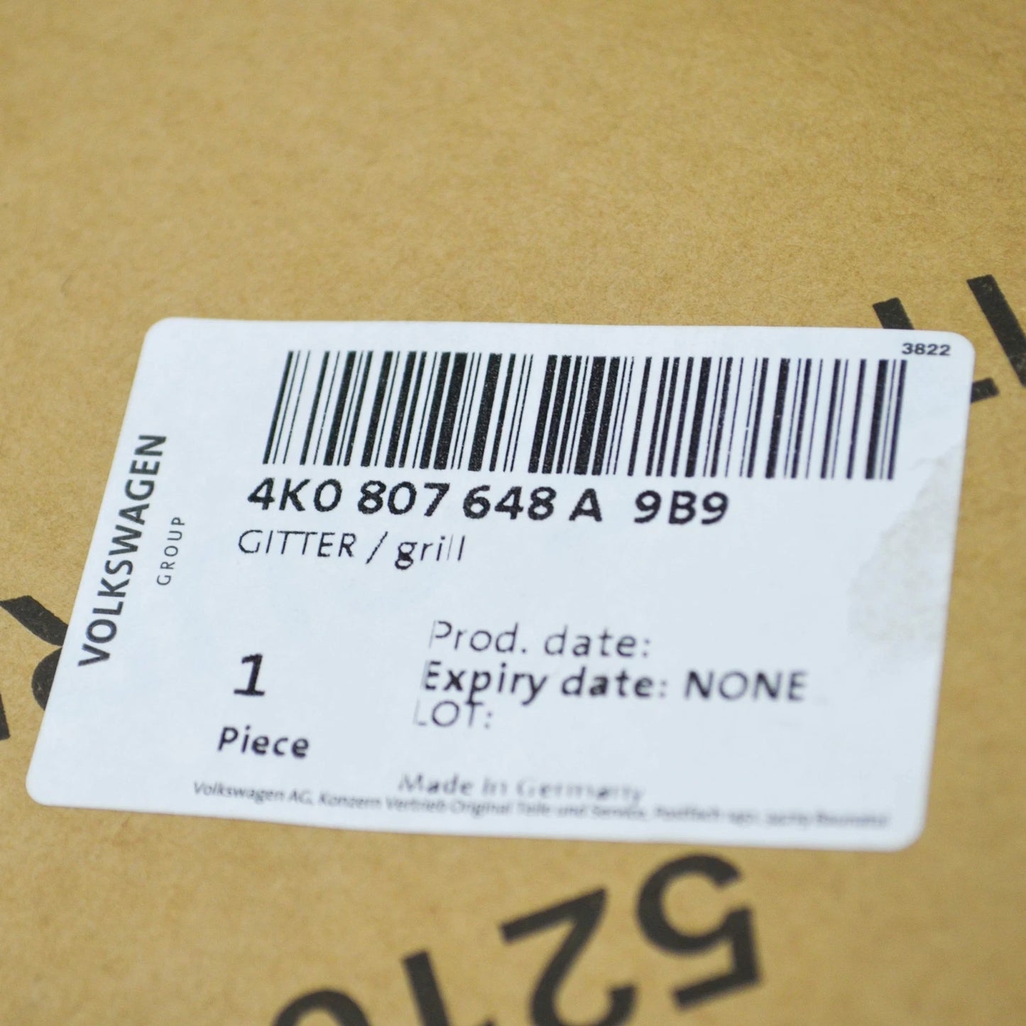 NEW AUDI A6 C8 FRONT BUMPER RIGHT SIDE GRILLE 4K0807648A9B9