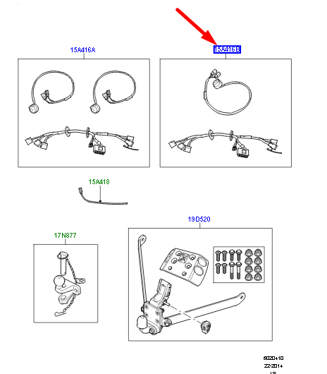 new land rover discovery l319 tow bar wiring 13 pins vplat0136 original